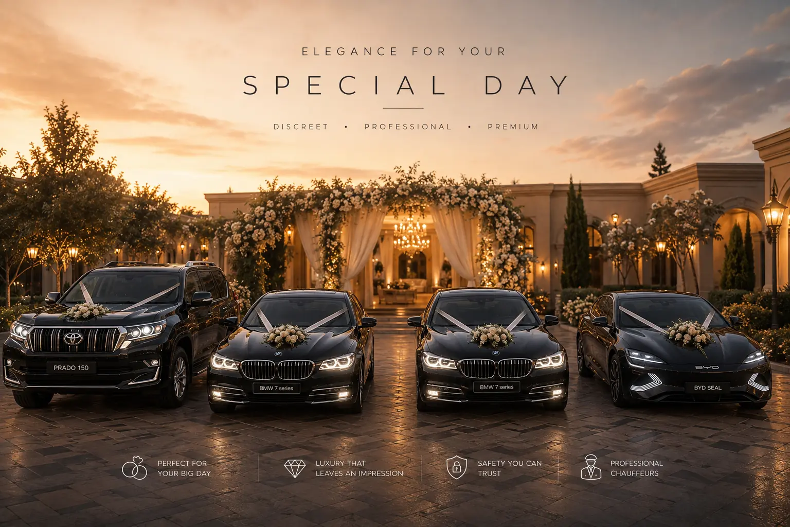 Wedding chauffeur service